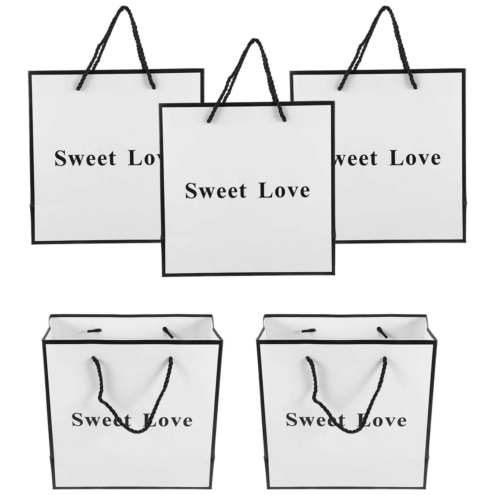 

5pcs Gift Bags Portable Gift Tote Bags Decorative Storage Bags Party Favor Bags