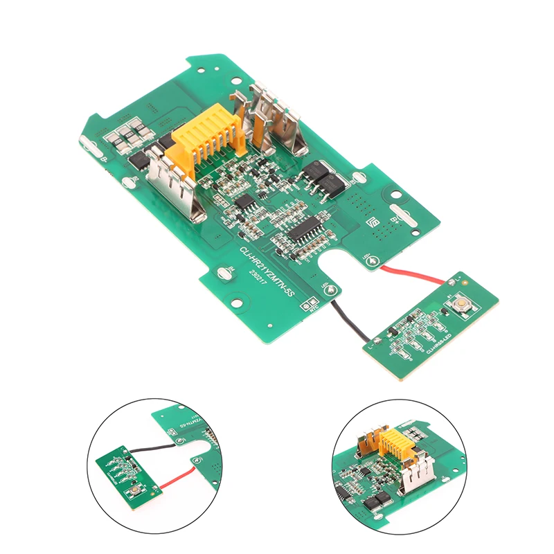 зеленый 21 В 4MOS BMS для MAKITA CLi-HR21YZMTN-5S литиевая батарея PCB плата защиты от зарядки