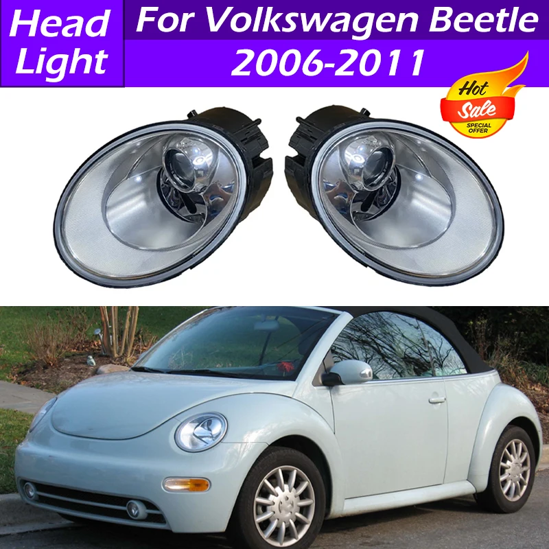 Фото Передняя фара в сборе для VW Volkswagen Beetle 2006-2011, дневные ходовые огни, передняя противотуманная фара №1
