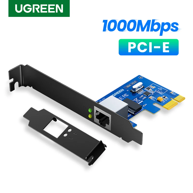 

UGREEN PCIE USB Ethernet адаптер 1000 Мбит/с сетевая карта для настольного ПК Windows