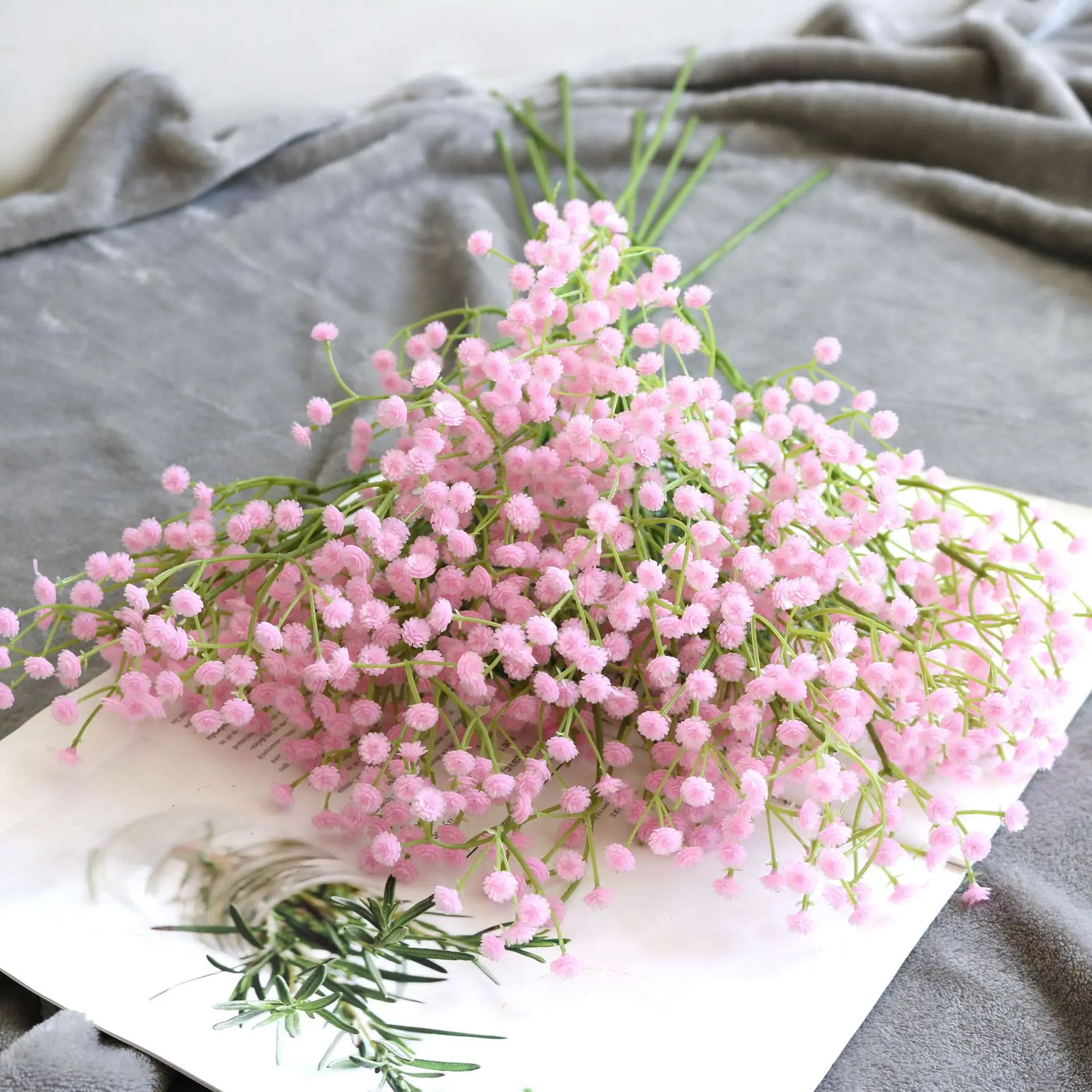 

108 heads 60CM Babies Breath Artificial Flowers Plastic Gypsophila DIY Floral Bouquets Arrangement for Wedding Home Decoration