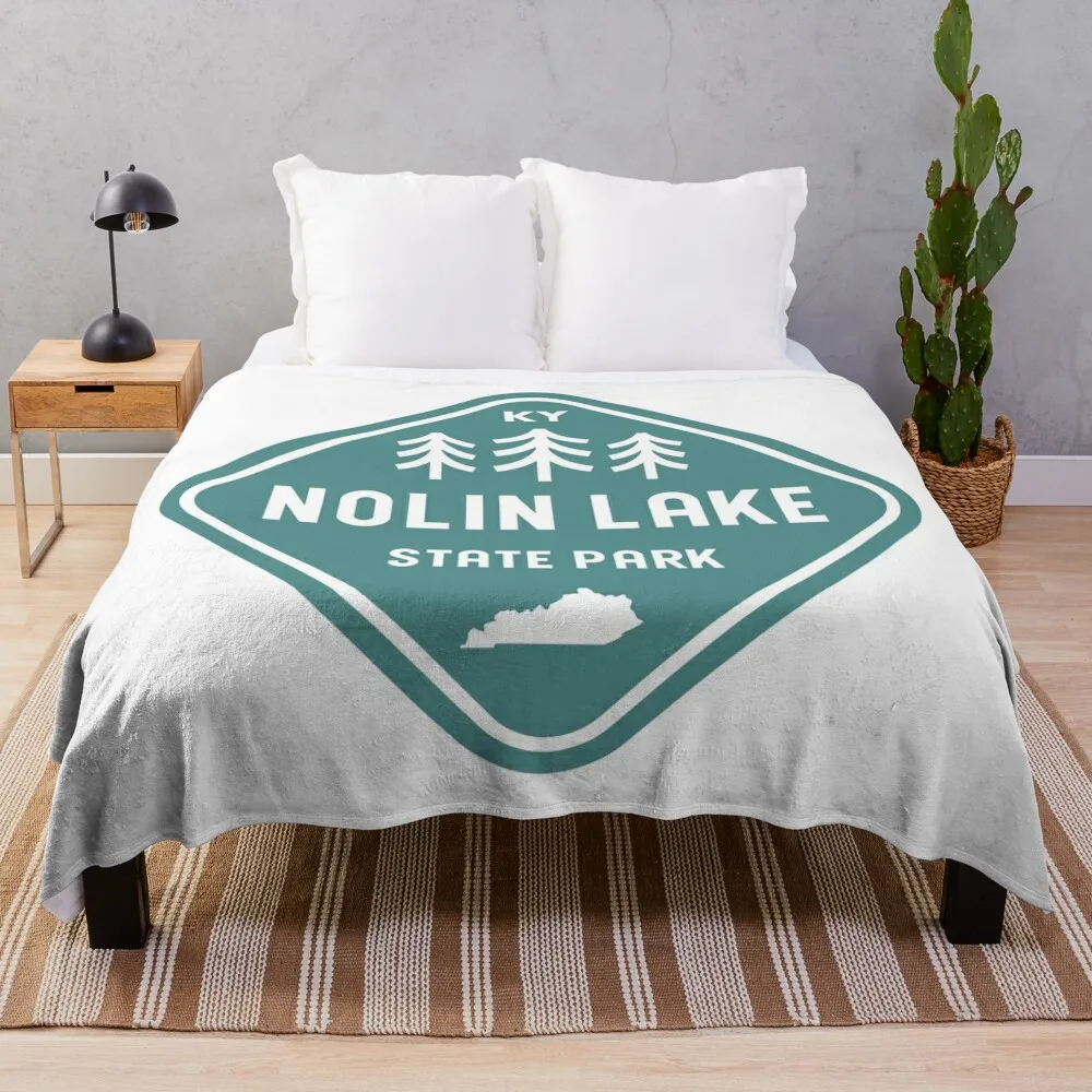 Одеяло Nolin Lake State Park Kentucky с ромбами плед на диване плюшевые мягкие плед-одеяла