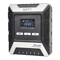 60 amp 80amp mppt solar charge controller 12v 24v 48v solar panel pv regulator color lcd display adjustable battery parameters