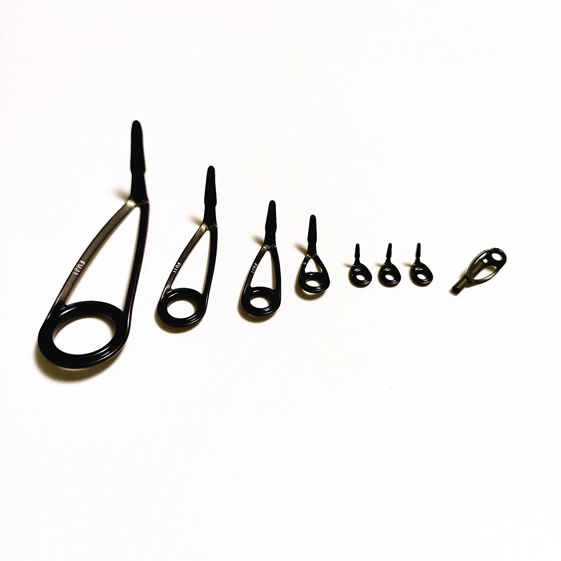 FUJI KL-H guide Kit High quality guide Kit Alconite ring guide set one set 8pcs silver color / gun smoke color