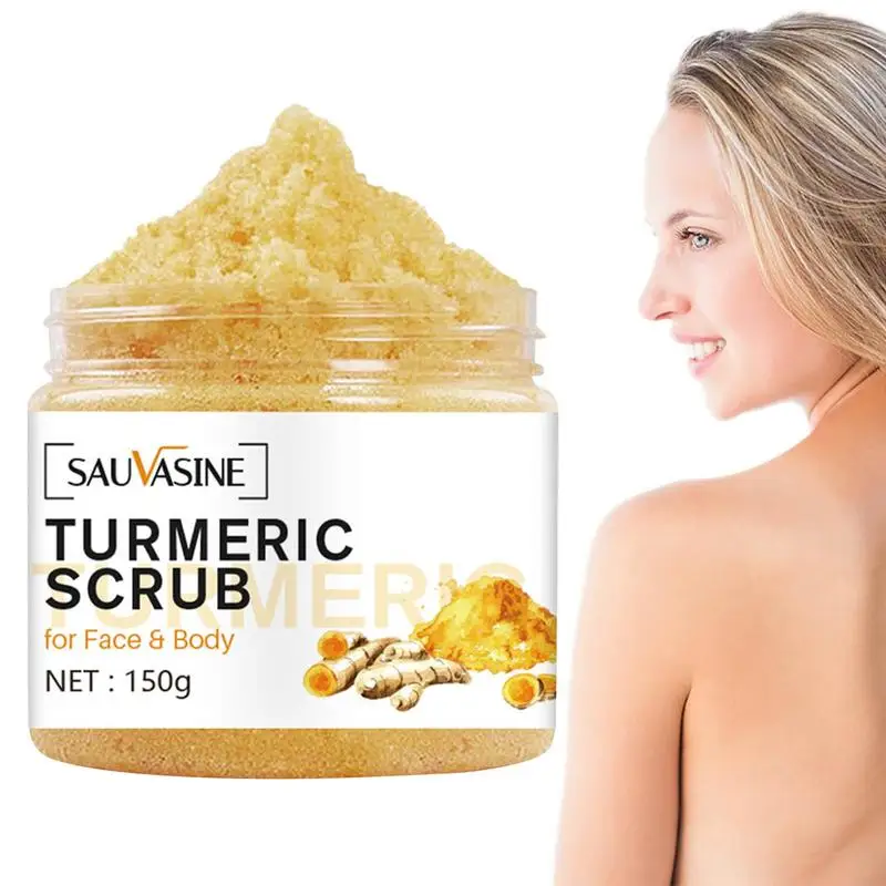 

Turmeric Body Scrub Cream Turmeric Scrub Body Cream With Lemon And Ginger Scent Nourishes Skin Deep Cleansing Scrub For Women