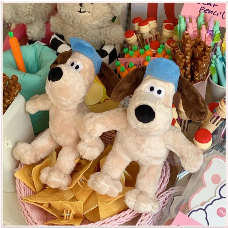 

Милый мультяшный плюшевый наполнитель Wallace & gromit, подарок на день рождения, украшение для школьного портфеля, брелок с подвеской, детский под...