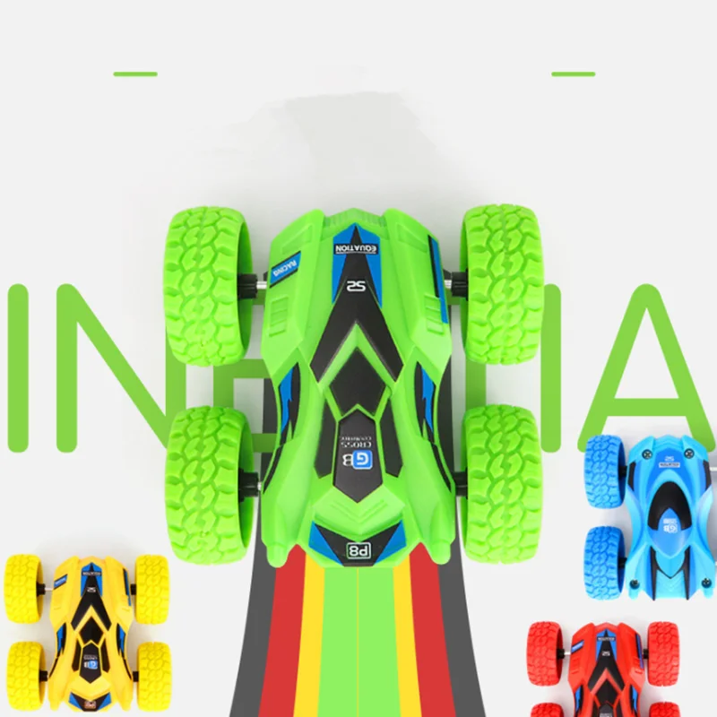 Детские игрушки Автомобиль на трении из ABS с двумя сторонами инерции Четырехколесный привод Большая игрушка Big Foot Внедорожник для детей Hot Wheels Stunt.