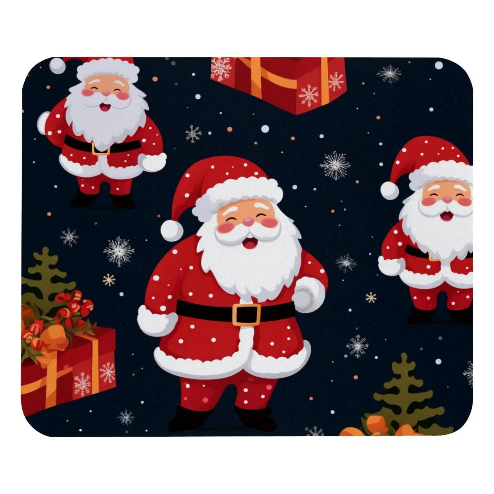 Лидер продаж милые рождественские квадратные коврики для мыши с принтом