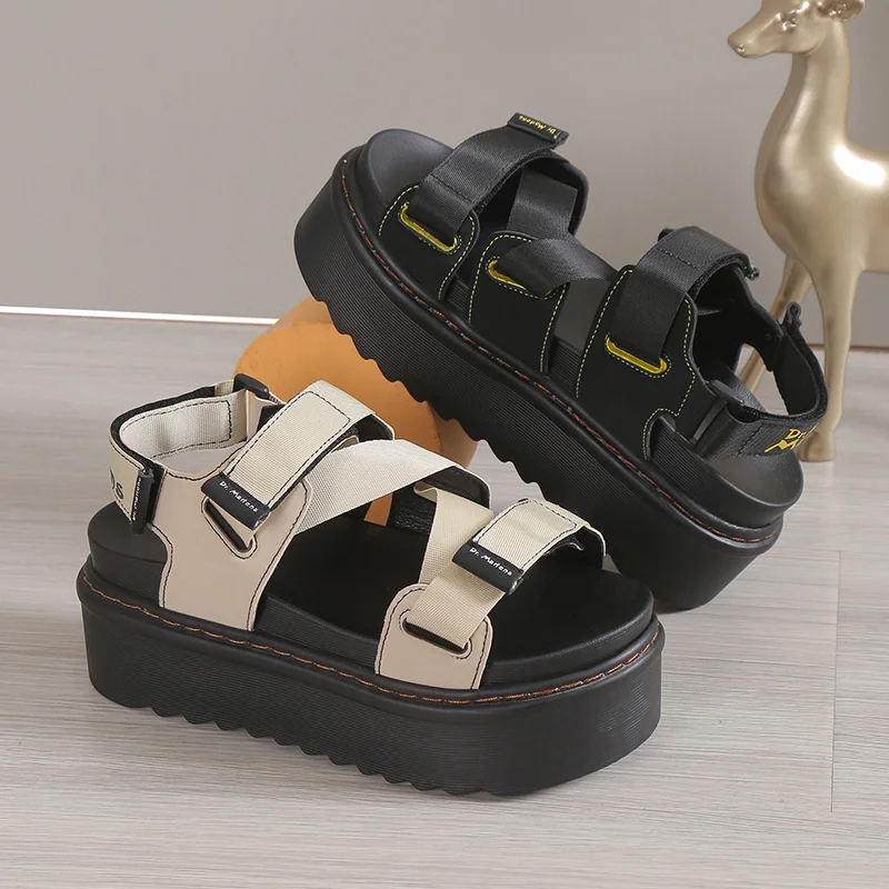 New Women's Shoes 2023 Brand Buckle Strap Women's Sandals Romanesque Summer Daily  Sandals Women Thick Bottom Shoes Ladies