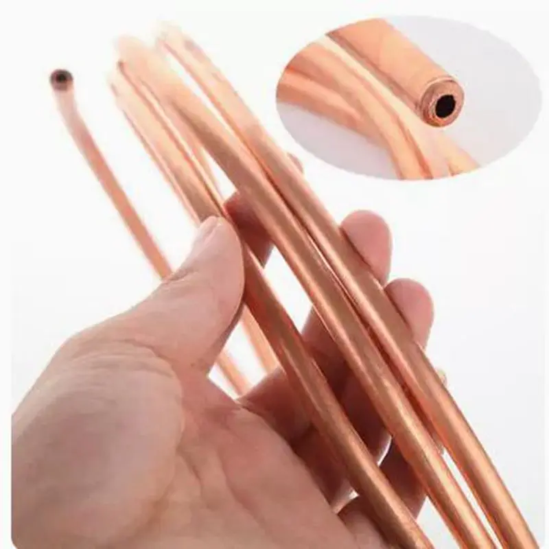 

T2 red copper hollow water heating engineering machinery lubricating oil pipe refrigeration equipment soft coil