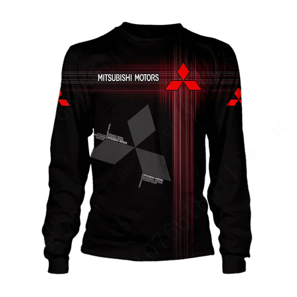 Повседневные футболки Mitsubishi топ футболка с аниме для мужчин и женщин толстовка в