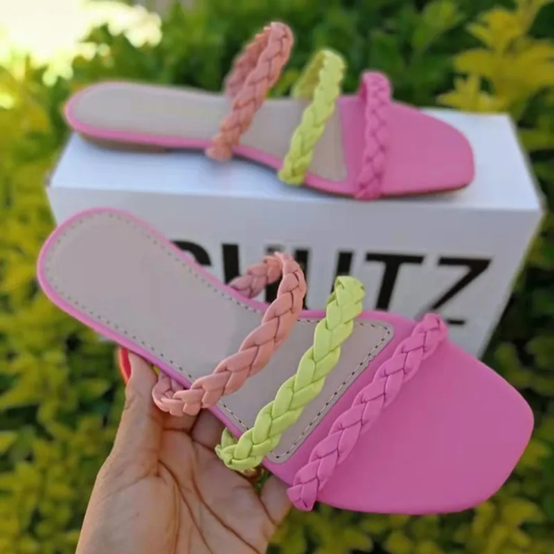 

Женские шлепанцы 2022, высококачественные модные шлепанцы для улицы, классические дизайнерские кожаные пляжные шлепанцы, женские шлепанцы б...