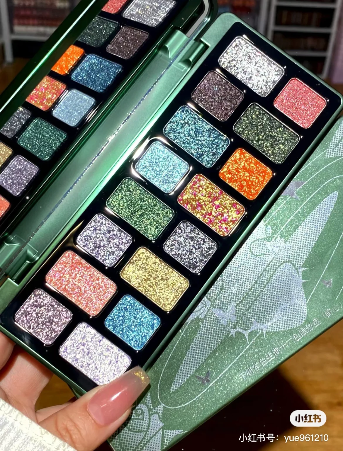 Тени для век Qianyan16 синие зеленые серые копченые тени