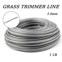 high quality nylon coated steel wire grass trimmer line 3 0mm1lb for brush cutter grass trimmer
