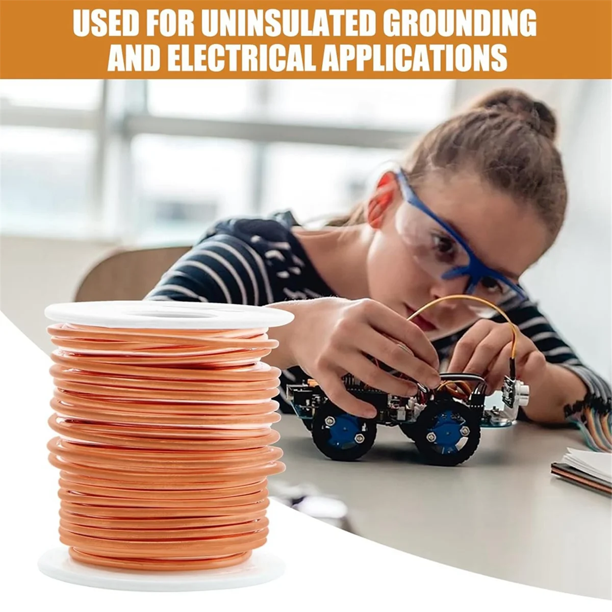 Медная проволока 99.9% чистая неизолированная медная для садоводства