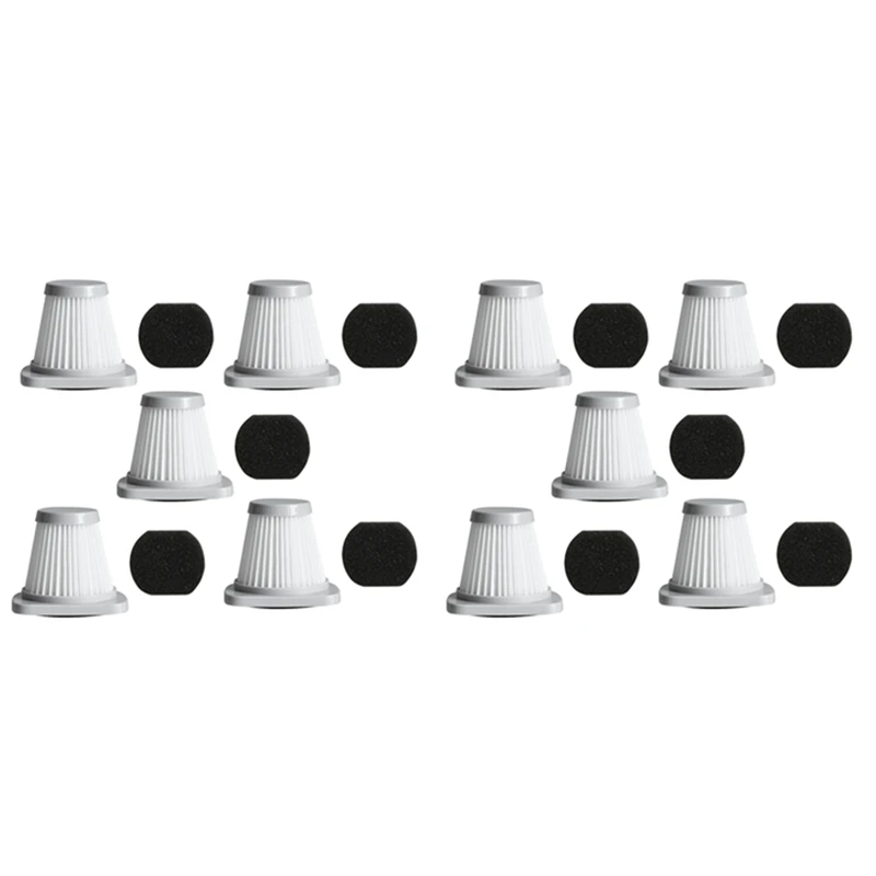 

10Pcs For Midea Handheld Vacuum Cleaner SC861 SC861A Accessories Haipa Filter HEPA Filter