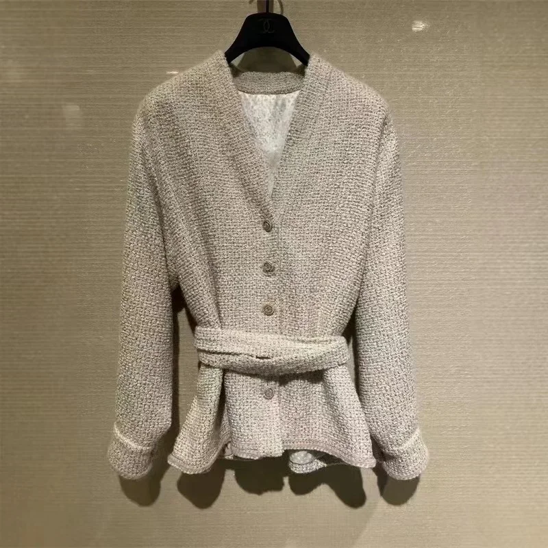 Top Women's Sweater Blouse Jacket Autumn 2024 female coat tops Cardigan coats