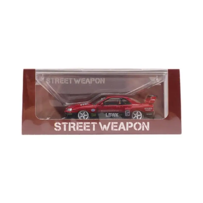 Уличное оружие 1/64 Skyline LBWK ER34 украшение для модели автомобиля из сплава