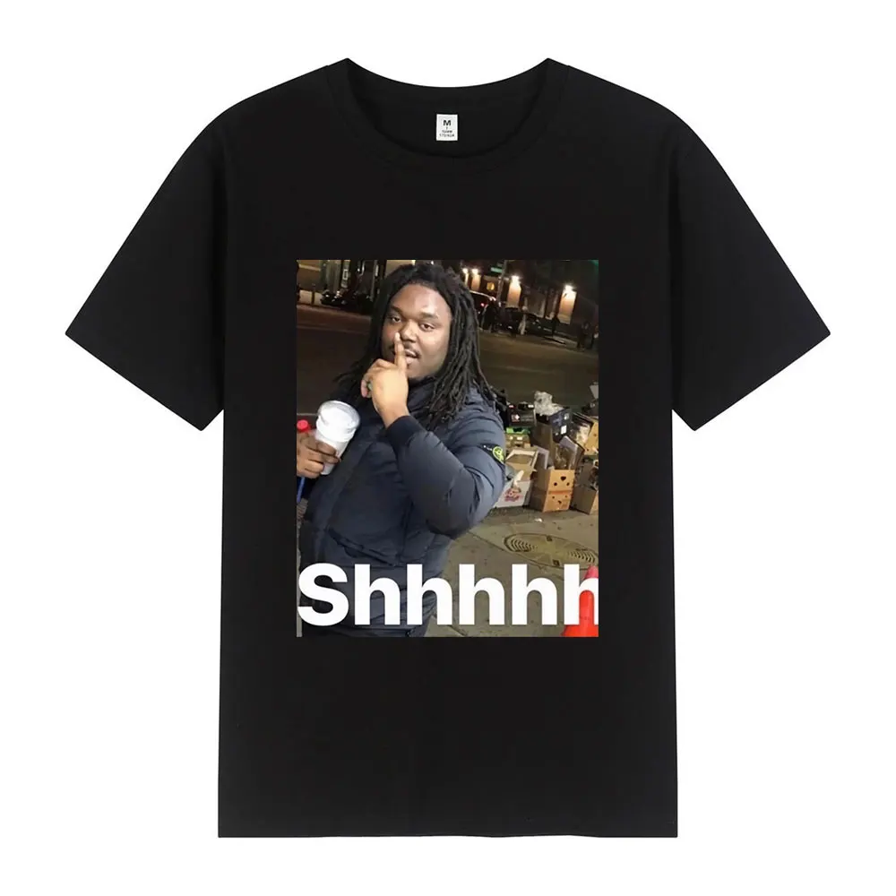 Фото Футболка с рисунком Lucki Shhhhh Slayworld Opium Twizzy Rich KanKan, футболки для мужчин и женщин, хлопковые повседневные футболки большого размера с короткими рукавами №1