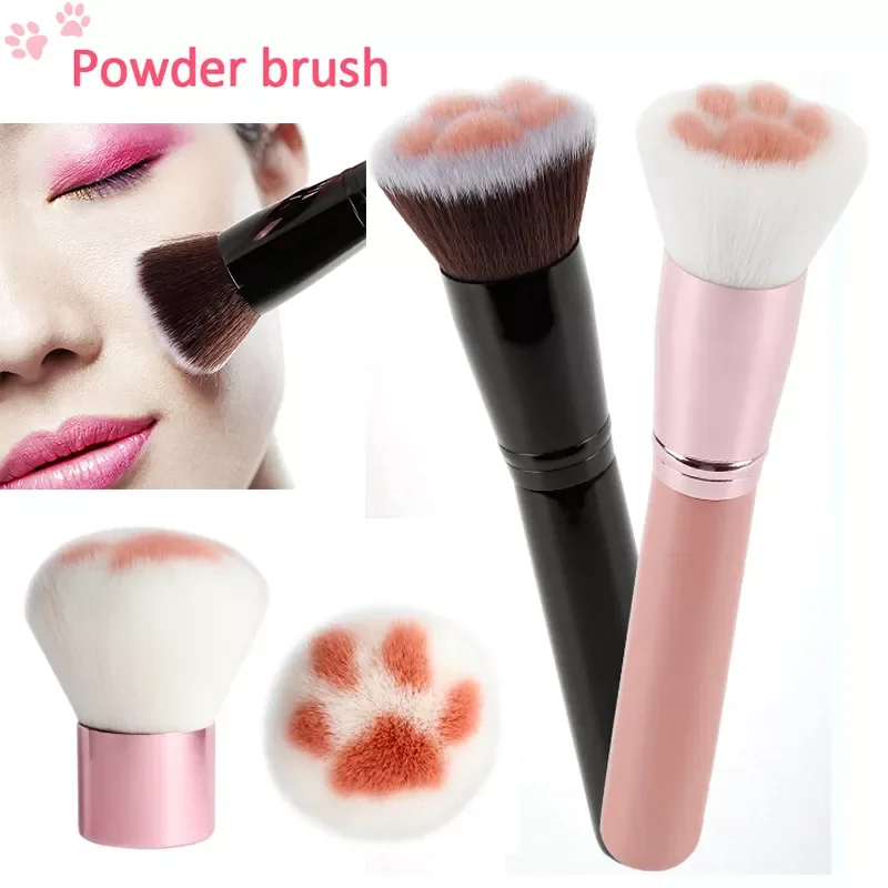 Профессиональная кисть для макияжа пудры и тонального крема искусственная