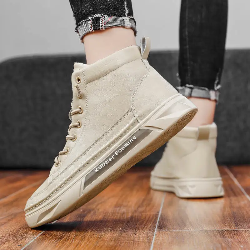 

Men's Rubber Boots Chaussires Autumn Sneakers For Men Tennis Luxury Brand 2022 Summer Shoes For Men Hightops Winter Male Tennis