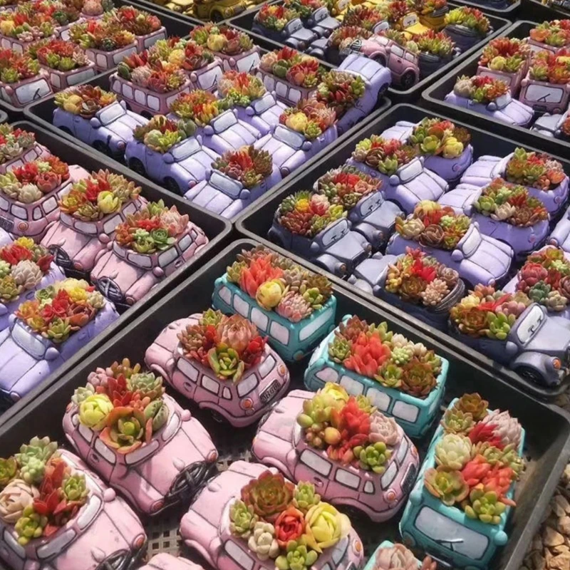 Грузовик Цветочный горшок Силиконовая смола Форма для литья эпоксидной смолы