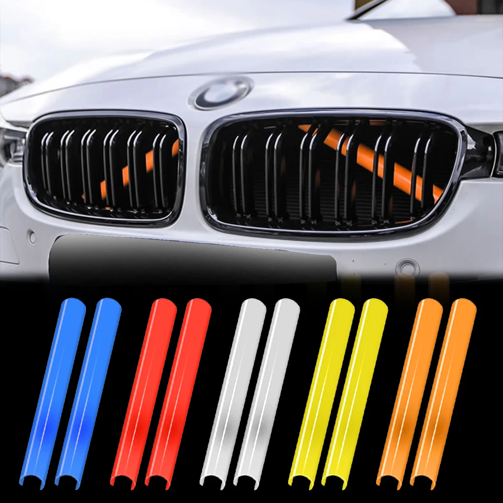 Автомобильная наклейка, передняя решетка радиатора, отделочная полоса для BMW F30, F31, F32, F33, F34, F36, F20, F21, F22, F23, G29, 1, 2, 3, 4