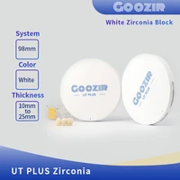 goozir 98mm ut white ultra translucent multilayer dental use zirconia block manufacturer dental block for cadcam