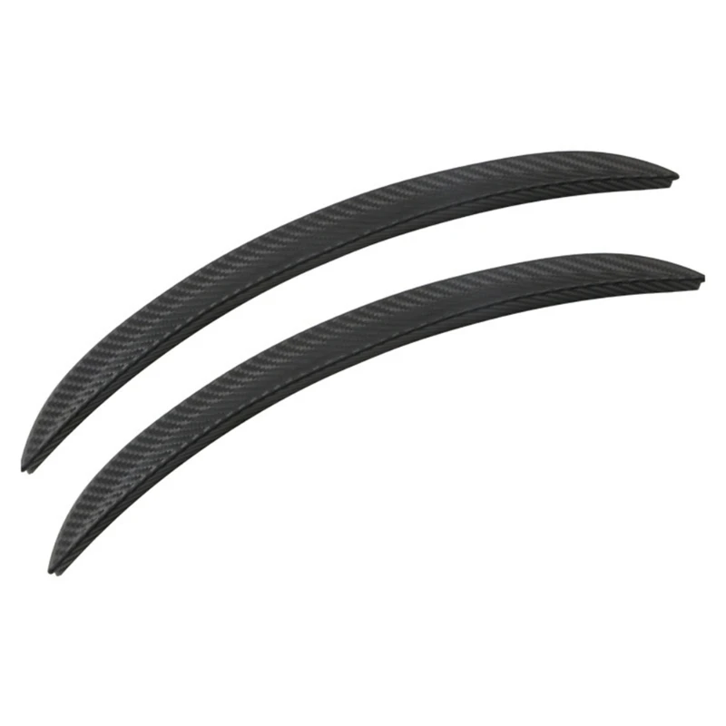 

F1CF 2Pcs/set Carbon Fibre Style Flares Universal Arch Wheel Eyebrows Protect Guard Ant-Scratch Arch Wheel Eyebrow Lip