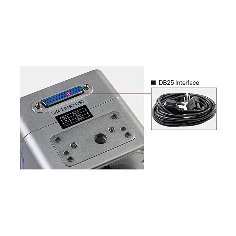 RC1001 Fiber Laser Scanning Galvo Head Set 10.6um &1064nm Apeature 10mm Galvanometer Scanner with Power Supply enlarge