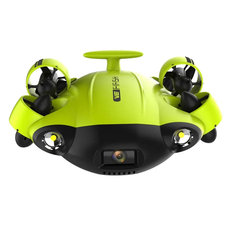 Фото Подводный дрон 360 Roll 100m Cable Submarine RC с камерой 4K UHD и функцией фиксации положения для подводного плавания и дайвинга №2
