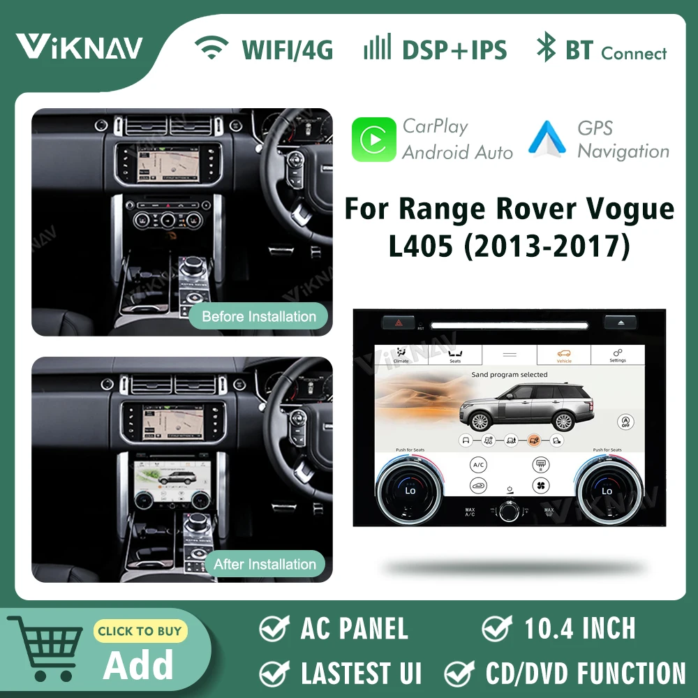 

LCD Climate AC Panel For Range Rover Vogue L405 2013-2017 Original DVD CD Function Climate Seating Control ALL Terrain Display