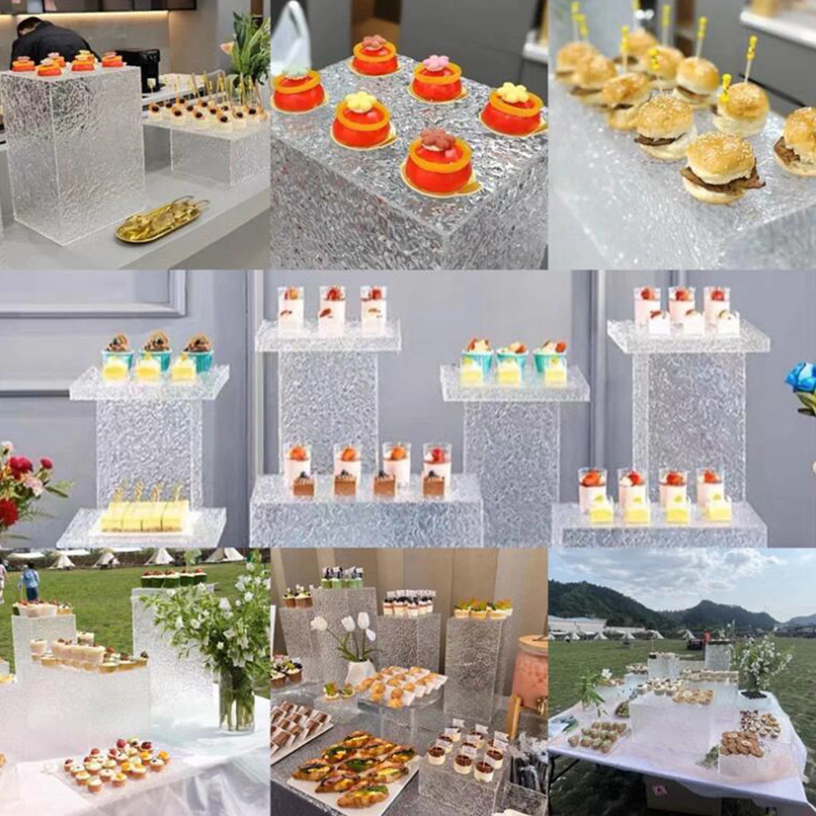 Акриловый дисплей подставка для еды коллекции экшн-фигурок десертный буфетный