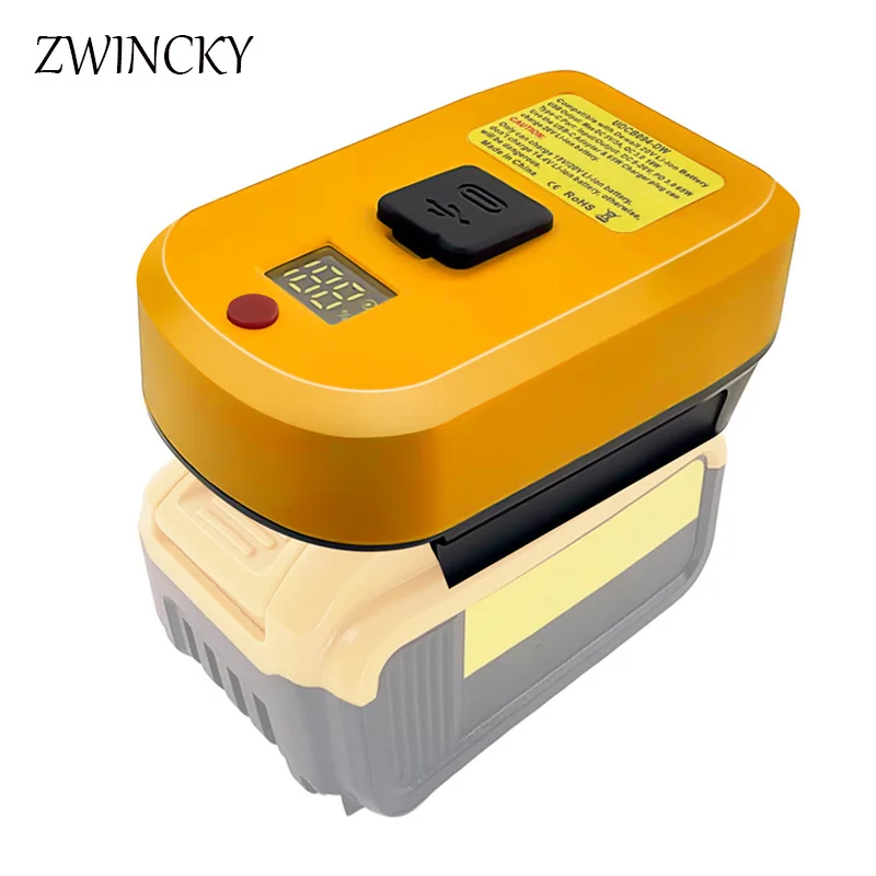 

Portable Multifunctional Charger and Battery 2 IN 1 Converter For Dewalt 20V 18V Li-ion Battery Cordless Power Tool Batteries