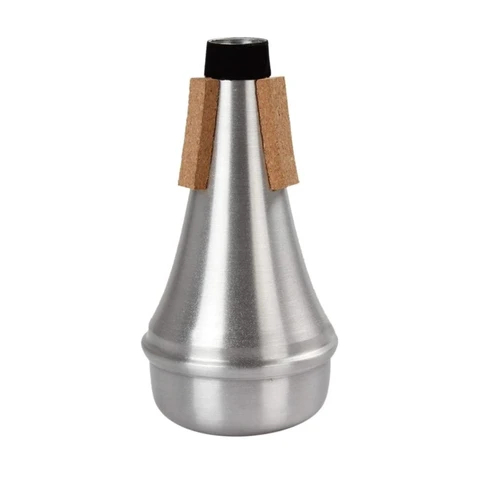 Y1QE мини Бесшумная труба алюминиевые прямые трубы Бесшумная металлическая сурдин для джазовых инструментов для тренировок начинающих