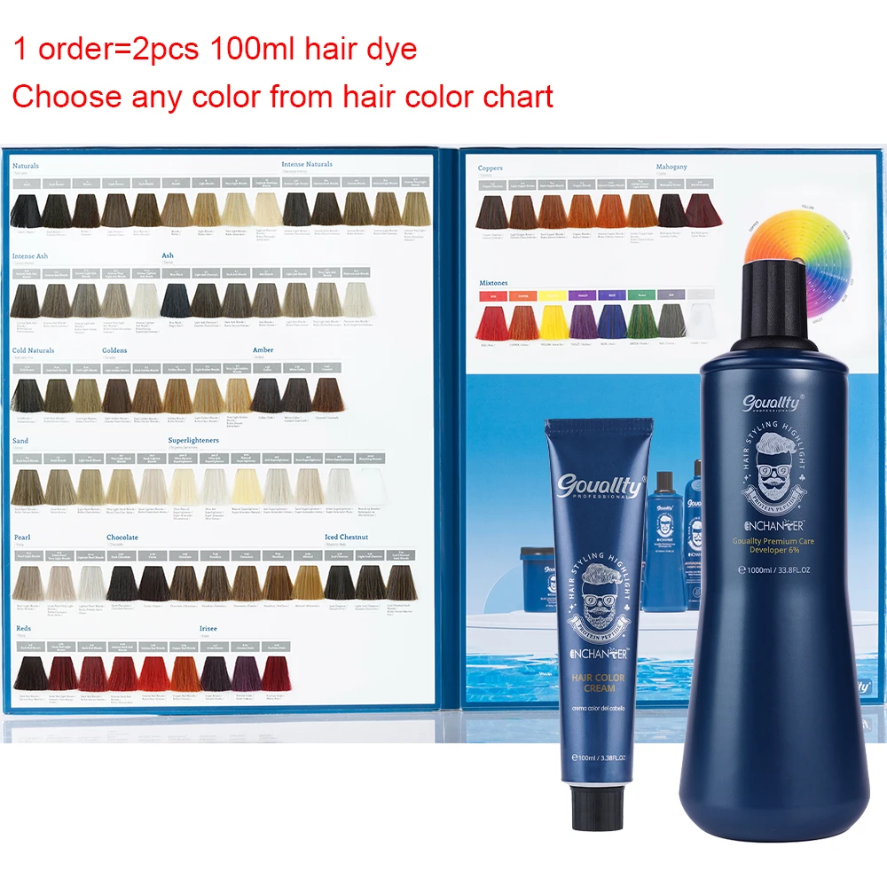 Enchanter Серии-Tinte para el cabello con péptido de proteínas, ácido hialurónico, Ingredientes, crema de Color para el cabello permanente para salón profesional