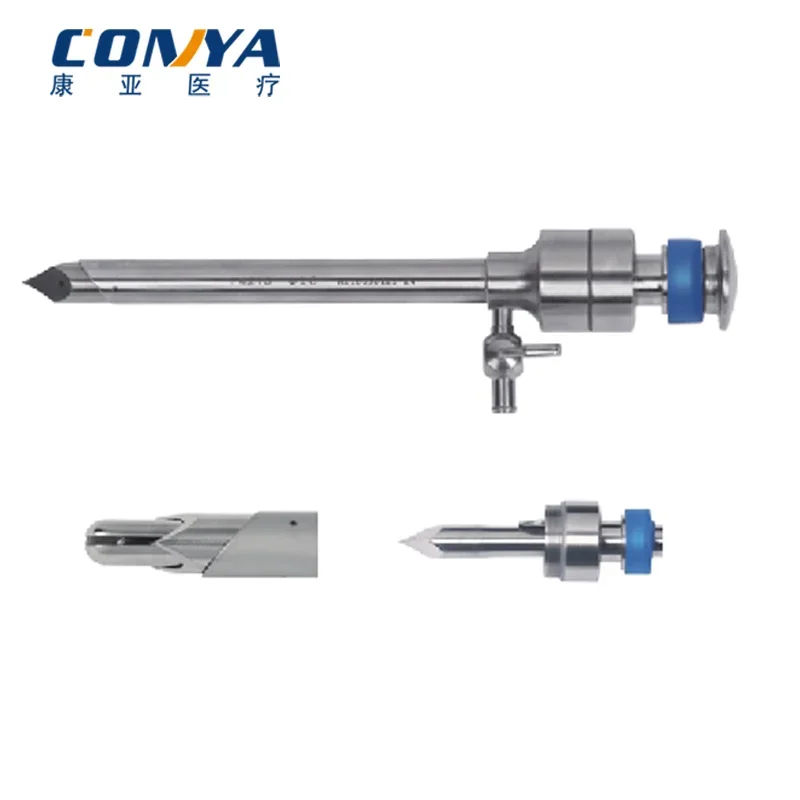 Многоразовый лапароскопический троакар из нержавеющей стали с лапароскопией