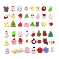 stress toy xmas flour balls mini snowman santa tpr doll toy anxiety relief mood appease fidget for special needs kids