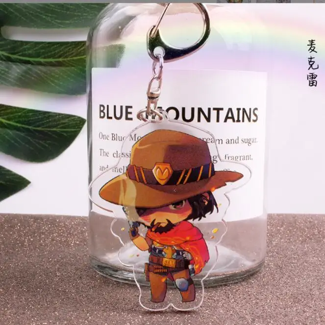 Overwatch брелок акриловый для ключей подвеска аксессуары аниме |