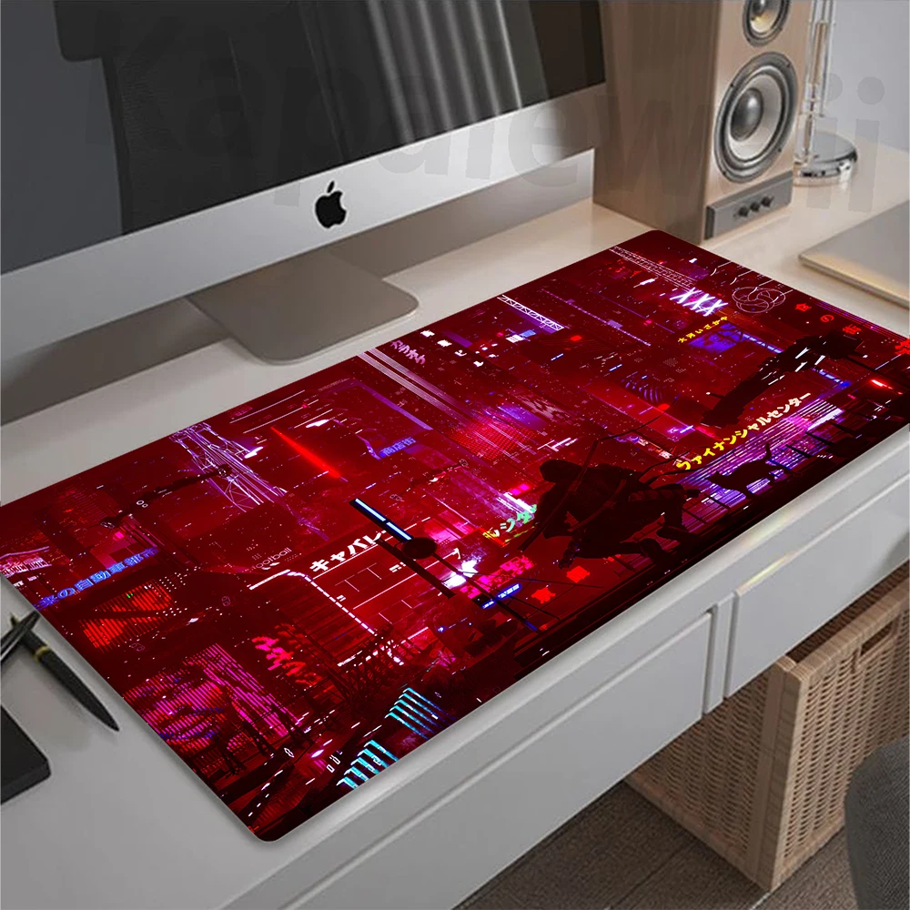 

Коврик для мыши неоновый городской, размер XXL, 900x400 мм