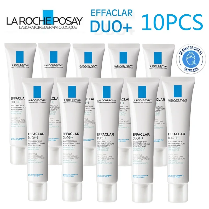 

10PCS La Roche Posay Effaclar Duo+ Anti-Imperfections Moisturizer Anti-Acne Pimples Treatment Moisturiser with Niacinamide 40ML