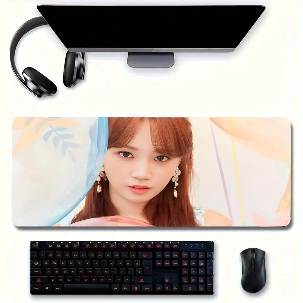 Singer About K-Kim C-Chaewon MINISO Mouse Pad Large pad for home office Waterproof desk Computer Keyboard pa