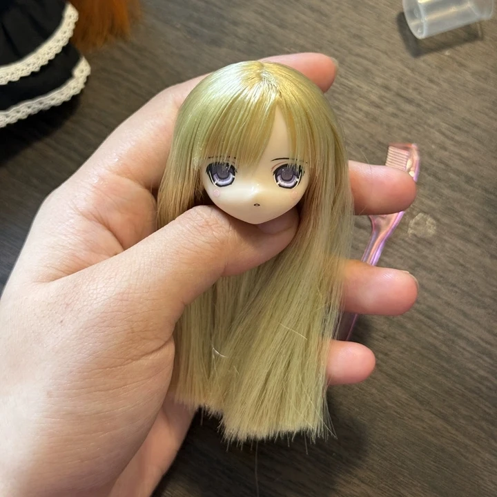 Фото Официальные аксессуары для фигурок серии Transform Electrical Street 1/6: парик для BJD-фигурок с имитацией волос, шелковый, подходит для Azone №5