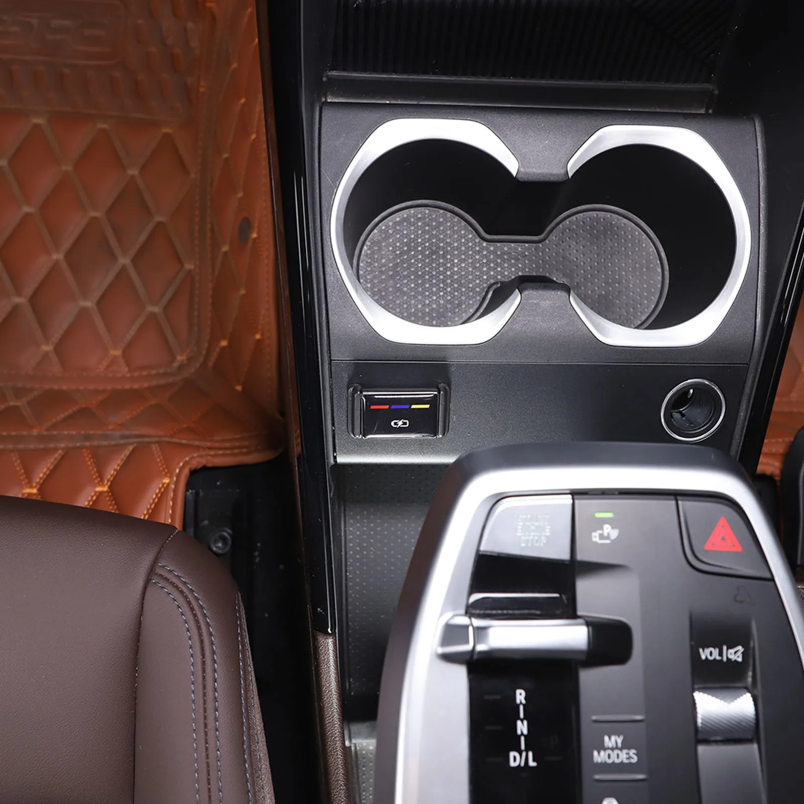 Для BMW IX1 X1 U10 U11 2023-2024 центральное управление крышка зарядного порта отделка