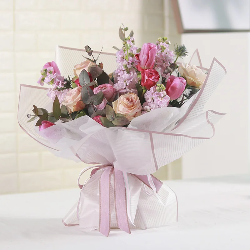 

Sinowrap 20 Sheets Waterproof Flower Wrapping Papers Colored Bouquet Wrapping Papel Vintage Flower Wrappers Florist Supplies