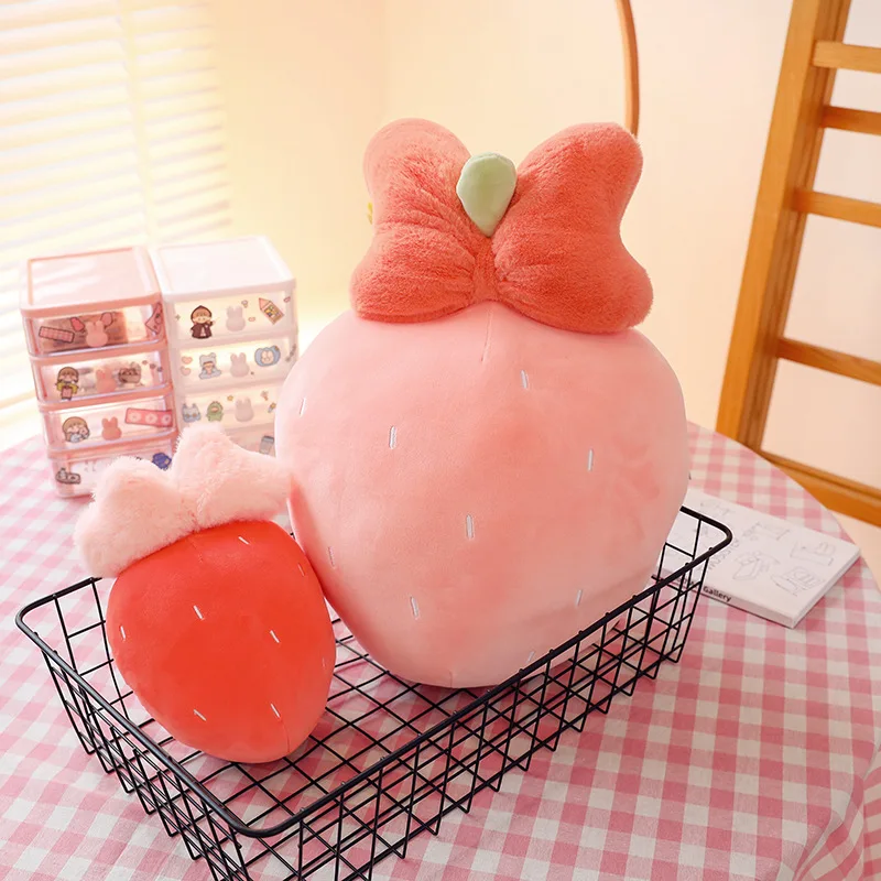 

25/45/60cm Cute Fruit Kids Pillow Stuffed Strawberry Plush Pillows Super Soft Girls Pillows Cushion Seat for Kids Toys 25cm