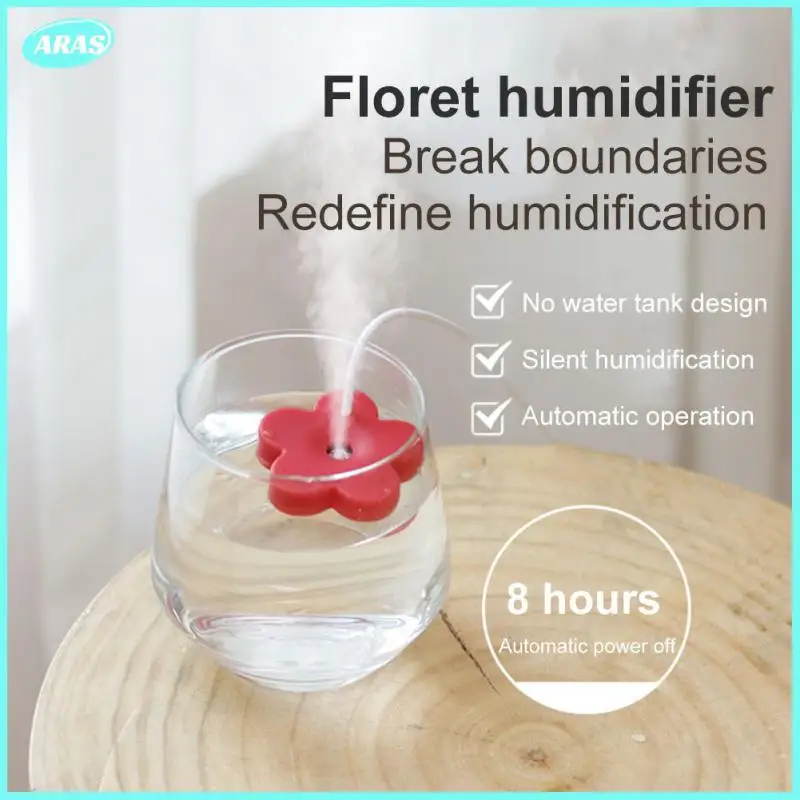 

Car Air Fresher Fragrance Sprayer Quiet Humidification Mini Mist Maker Nano Mist Air Humidifier Intelligent Timing Flower Design