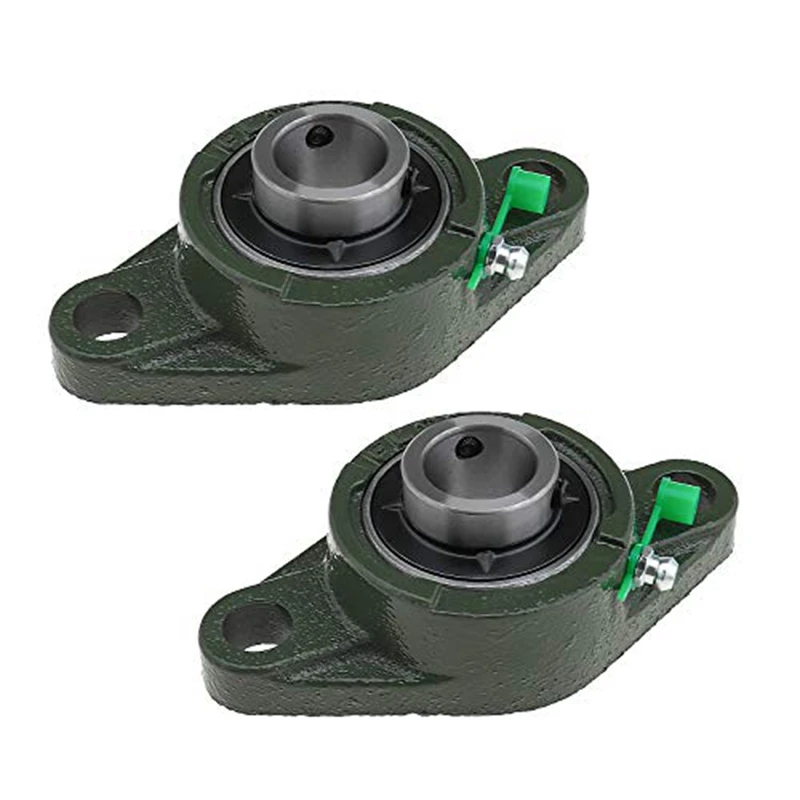 

2 Pcs UCFL204 20Mm Rhombic Flange Bearings For Conveyor Systems Printing Machine