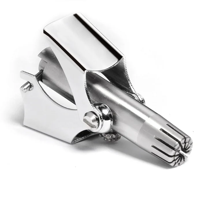 

Мужской триммер для волос в носу, ручной триммер из нержавеющей стали для носа, бритва Vibrissa, бритва, моющийся триммер для волос в носу и ушах, ...