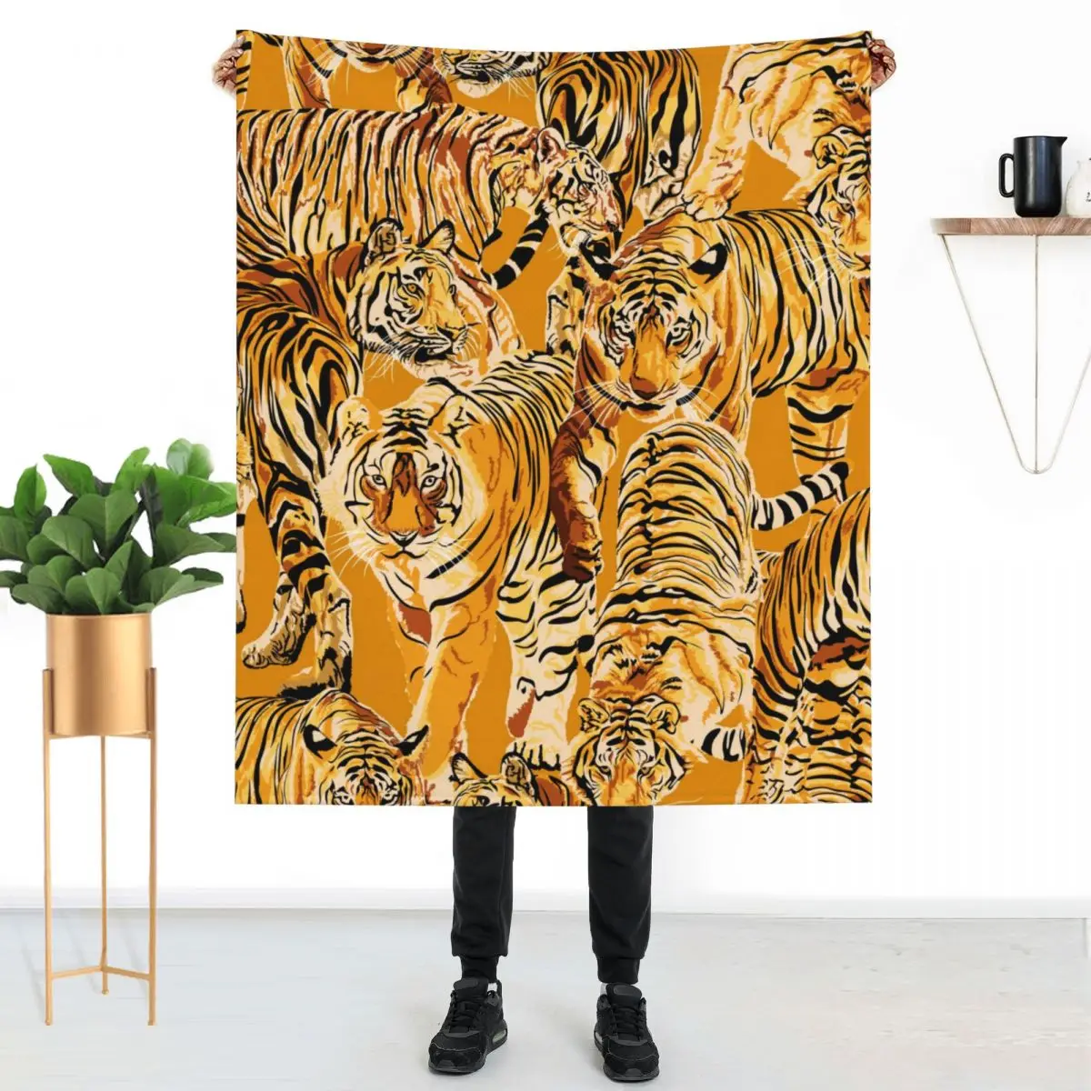 

Many Tigers Blanket Wild Animals Pattern For Sleeping Winter Warm Throw Blanket Luxury Cute Blankets